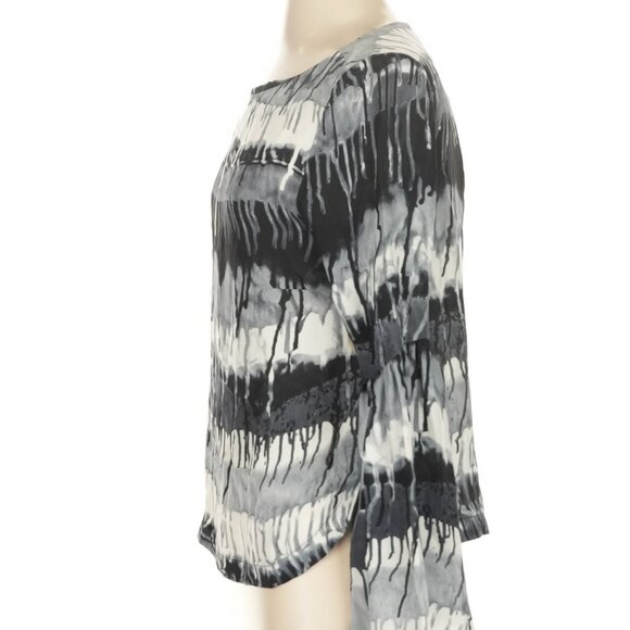 NWT Nicole Miller Artelier Size S long sleeve silk top - Picture 3 of 6